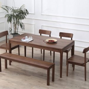 Bộ bàn ăn gỗ công nghiệp 4 ghế BA17